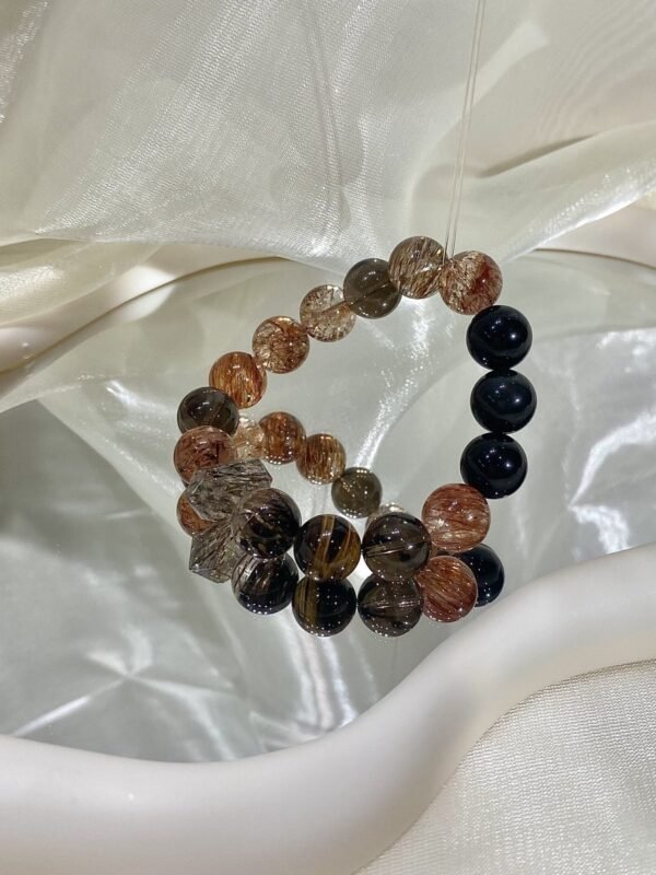 hc-0123-bbb0a5b38a177b7df1633fe1e6c8ce35.jpg Black Gold Rutile Double-Point Bracelet NO. 0123