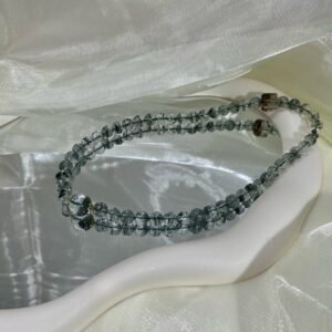 Phantom Quartz Sugar-Cube Bracelet NO. 0125