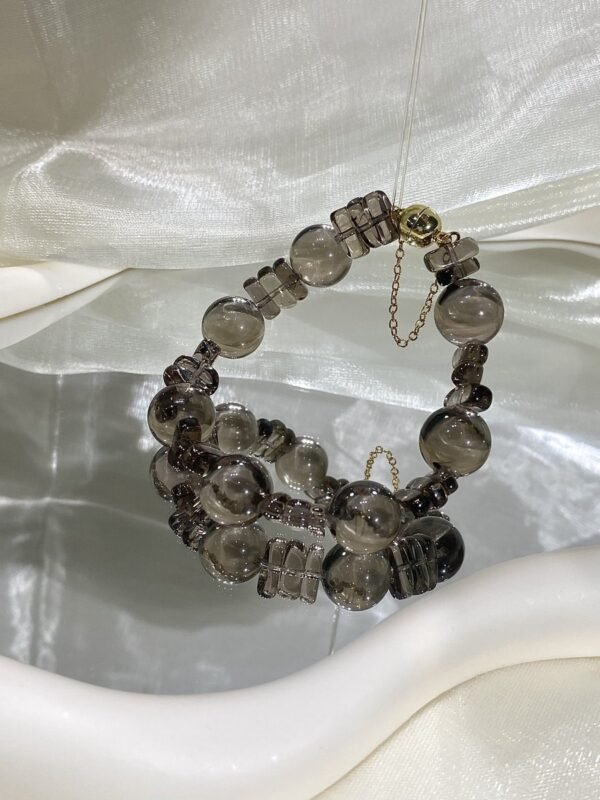 Smoky Quartz Bubble Bracelet NO. 0127