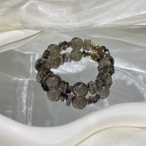 hc-0127-3142a7b883e7966164b9c8a5f03afd9d.jpg Smoky Quartz Bubble Bracelet NO. 0127