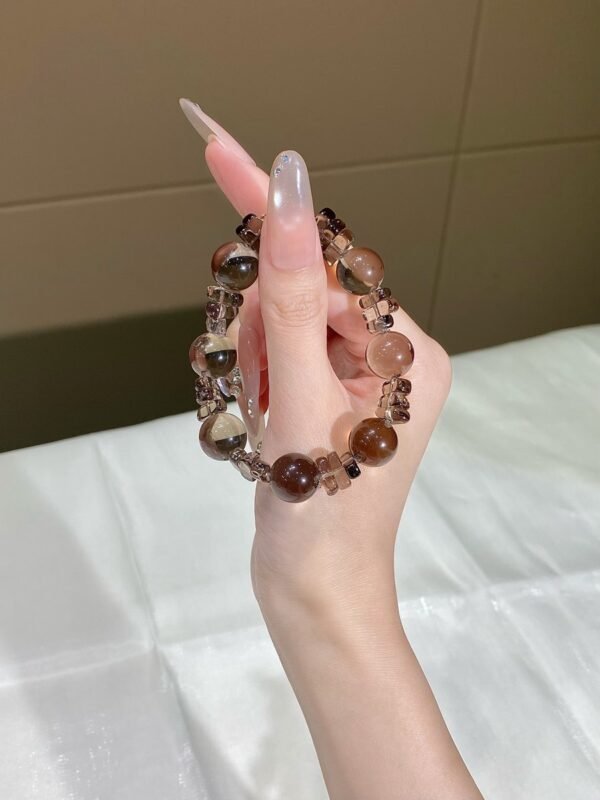 Smoky Quartz Bubble Bracelet NO. 0127