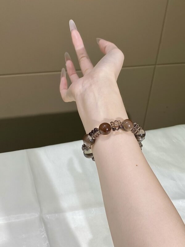 Smoky Quartz Bubble Bracelet NO. 0127