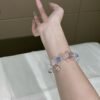 hc-0129-0d30261541ae951e91d5246129f2288b.jpg Aquamarine Sugar-Cube Bracelet NO. 0129