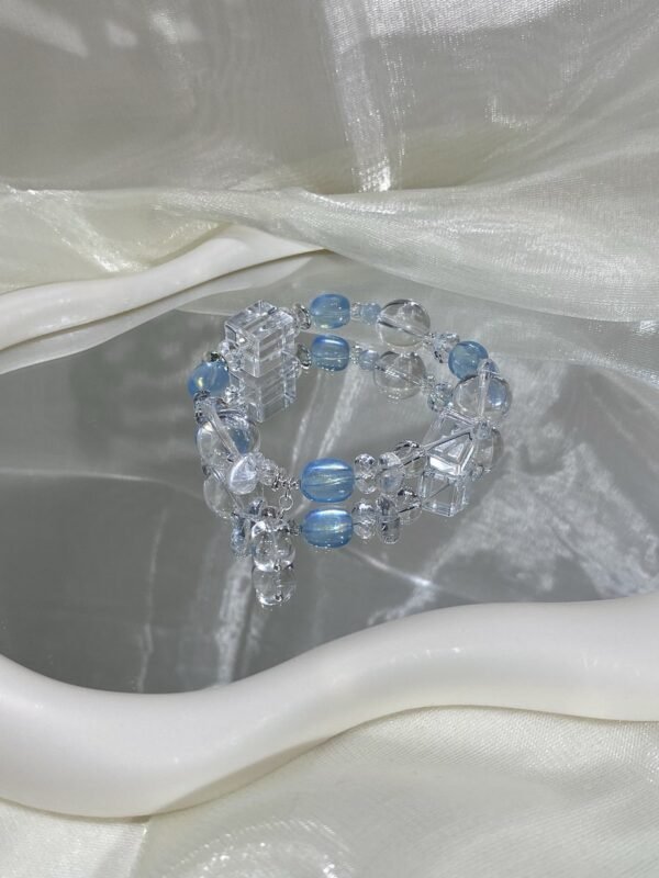 hc-0129-55eb6a7bdf7ed0c08b95beb7d054f547.jpg Aquamarine Sugar-Cube Bracelet NO. 0129