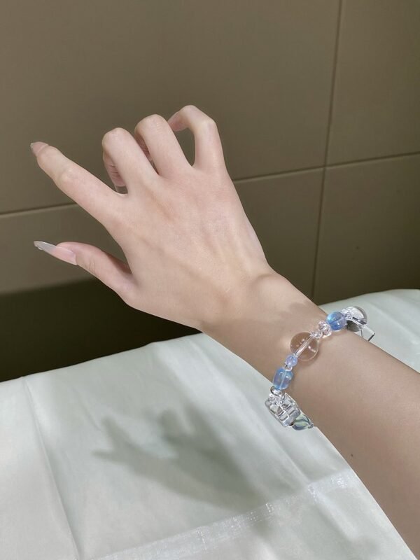 hc-0129-60fd949739f31fecb7b18728a36901ec.jpg Aquamarine Sugar-Cube Bracelet NO. 0129