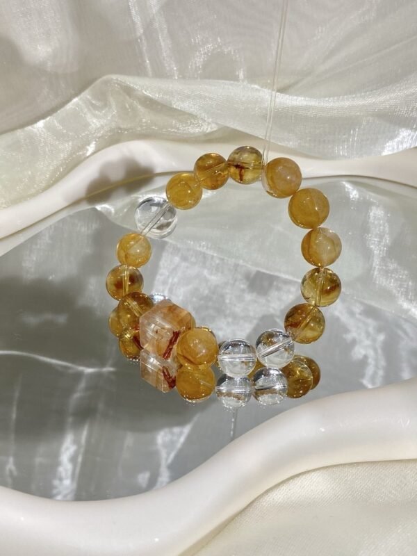 Citrine Sugar-Cube Bracelet NO. 0131