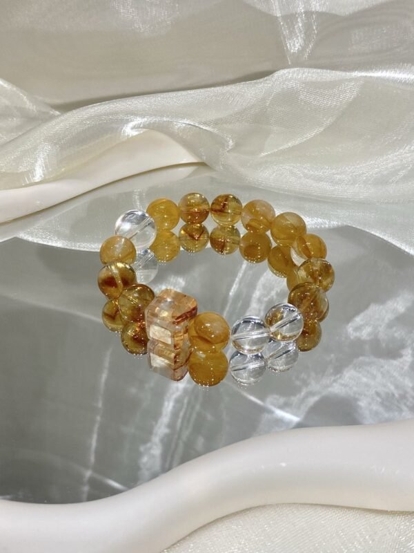 Citrine Sugar-Cube Bracelet NO. 0131