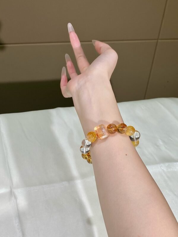 Citrine Sugar-Cube Bracelet NO. 0131
