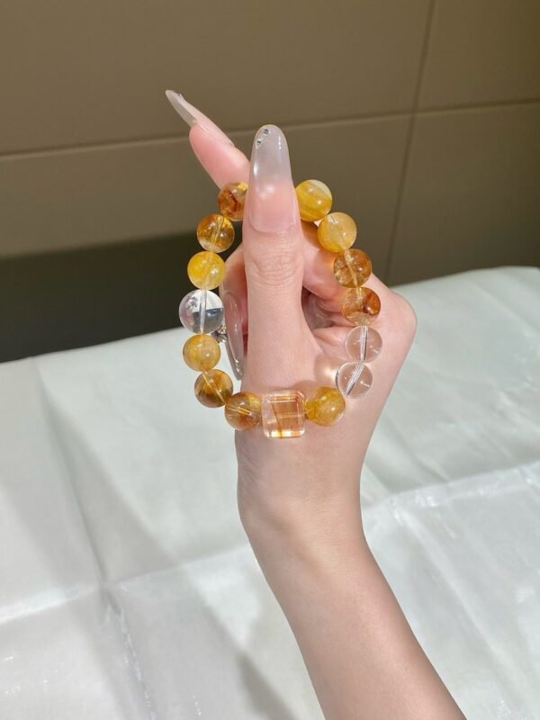 Citrine Sugar-Cube Bracelet NO. 0131