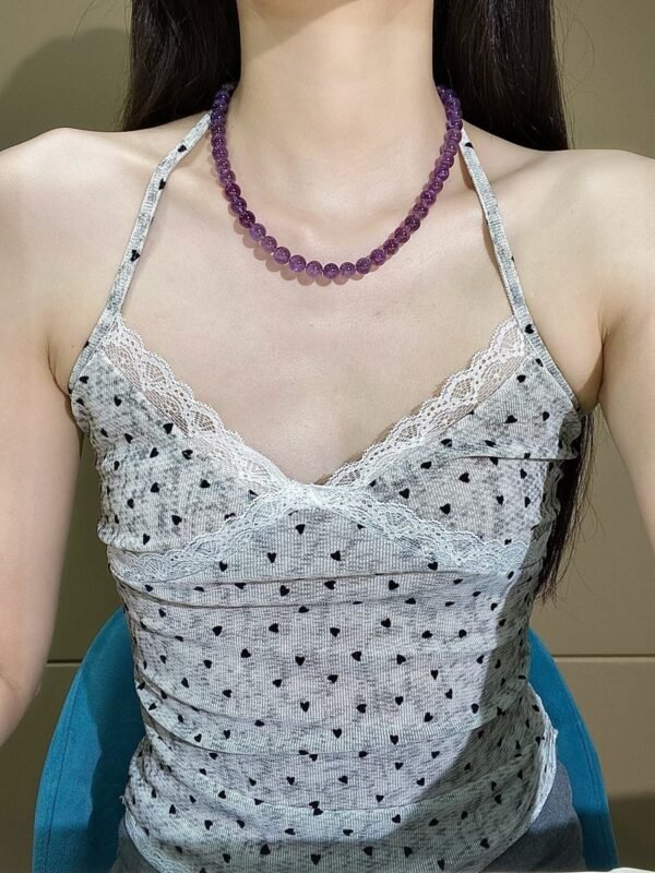 Amethyst Bubble Necklace NO. 0132
