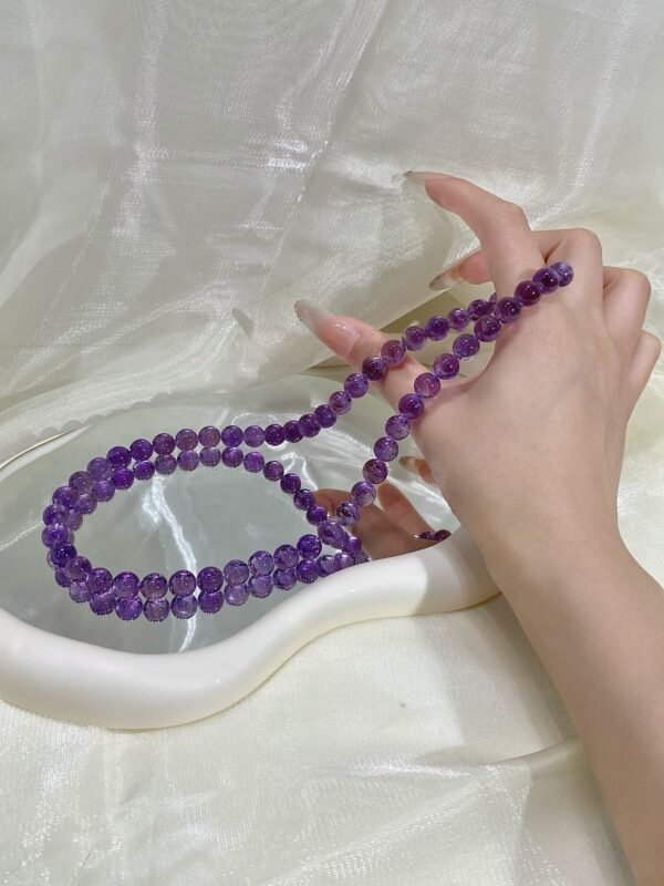 Amethyst Bubble Necklace NO. 0132