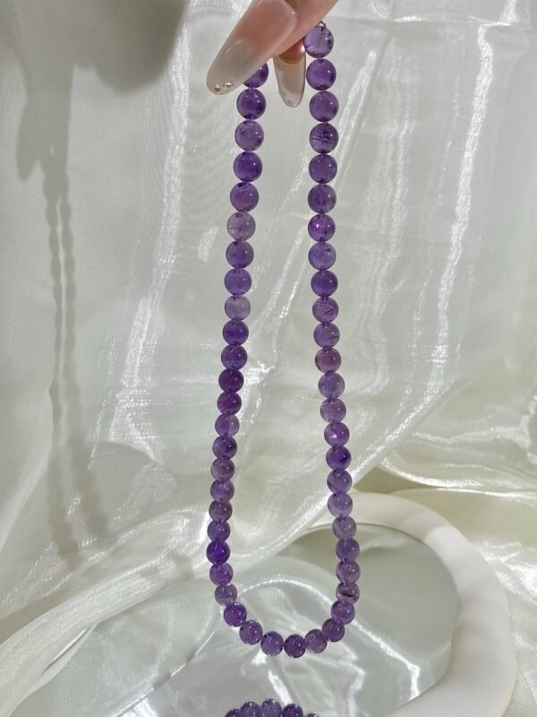 Amethyst Bubble Necklace NO. 0132