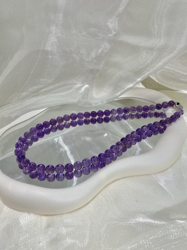 Amethyst Bubble Necklace NO. 0132