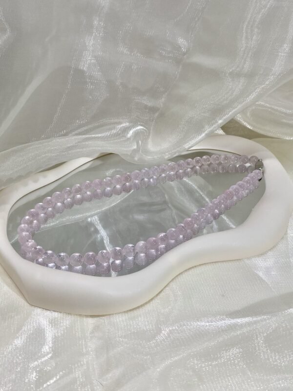 Rose Quartz Bubble Necklace NO. 0134