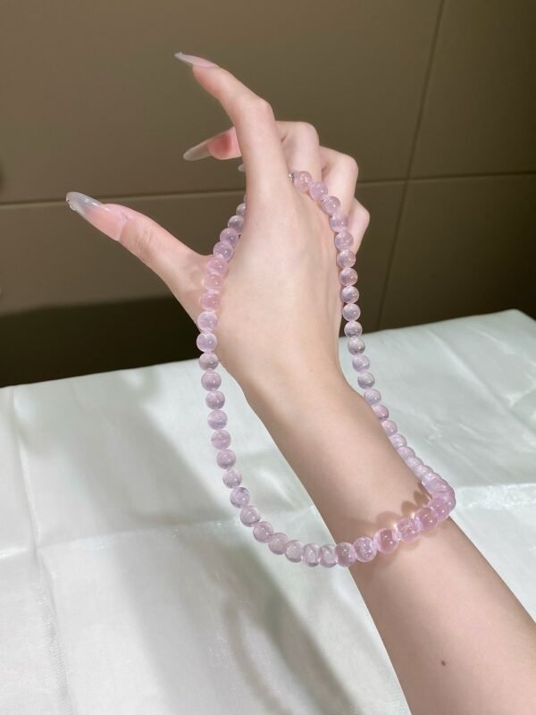 Rose Quartz Bubble Necklace NO. 0134