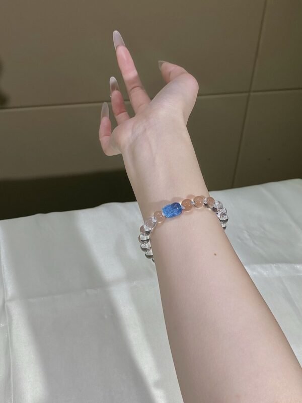 Clear Quartz Bubble Bracelet with Pixiu NO. 0136