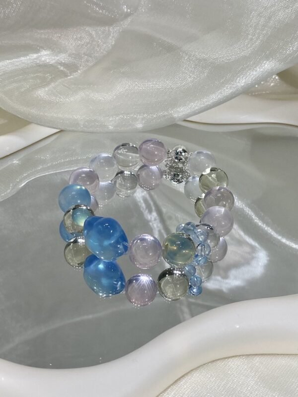 Aquamarine Bubble Bracelet NO. 0142