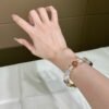 Clear Quartz Sugar-Cube Bracelet NO. 0147