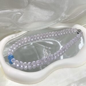 Rose Quartz Bubble Necklace NO. 0148