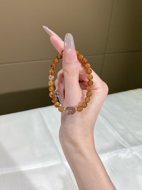 Rutilated Quartz Freeform Bracelet NO. 0149