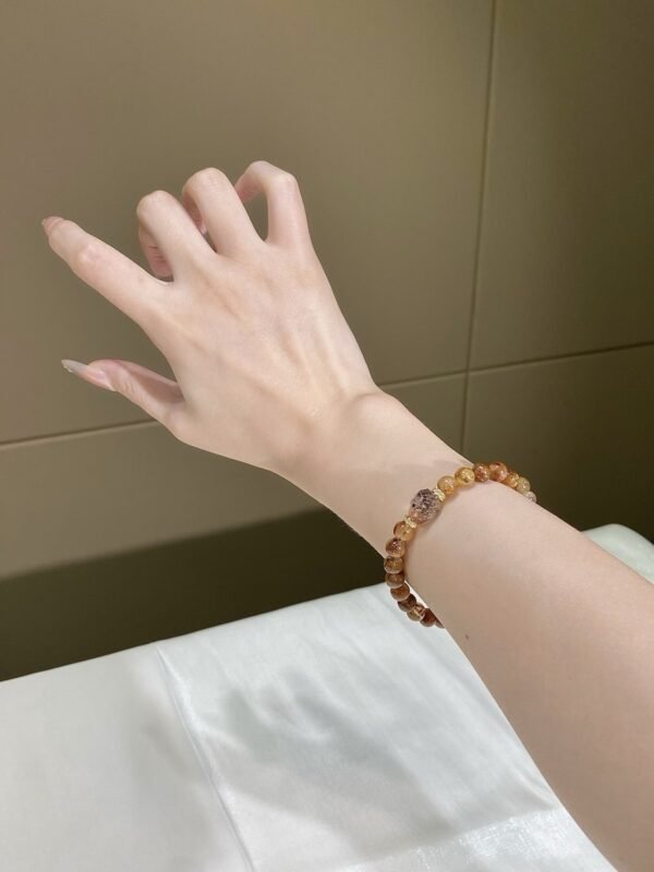 Rutilated Quartz Freeform Bracelet NO. 0149