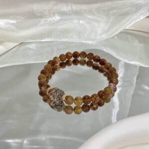 Rutilated Quartz Freeform Bracelet NO. 0149