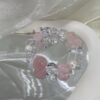 Rose Quartz Sugar-Cube Bracelet NO. 0151