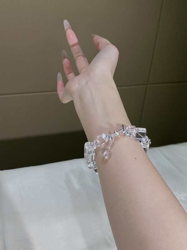 hc-0156-56814ba35009c55ff49cb818c2bc4e2b.jpg Clear Quartz Sugar-Cube Bracelet NO. 0156