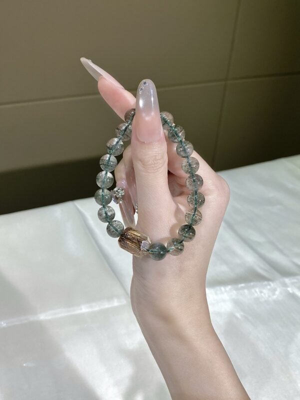 Phantom Quartz Freeform Bracelet NO. 0157