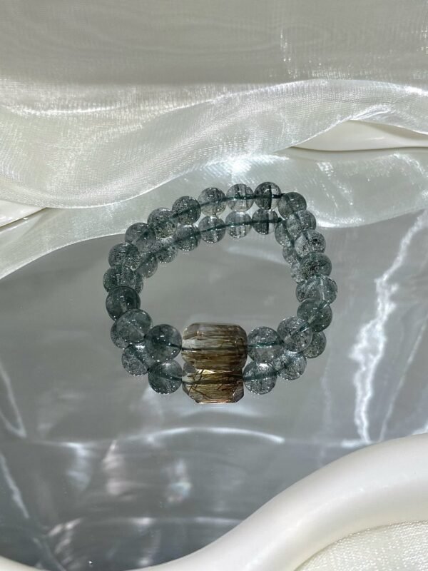 Phantom Quartz Freeform Bracelet NO. 0157