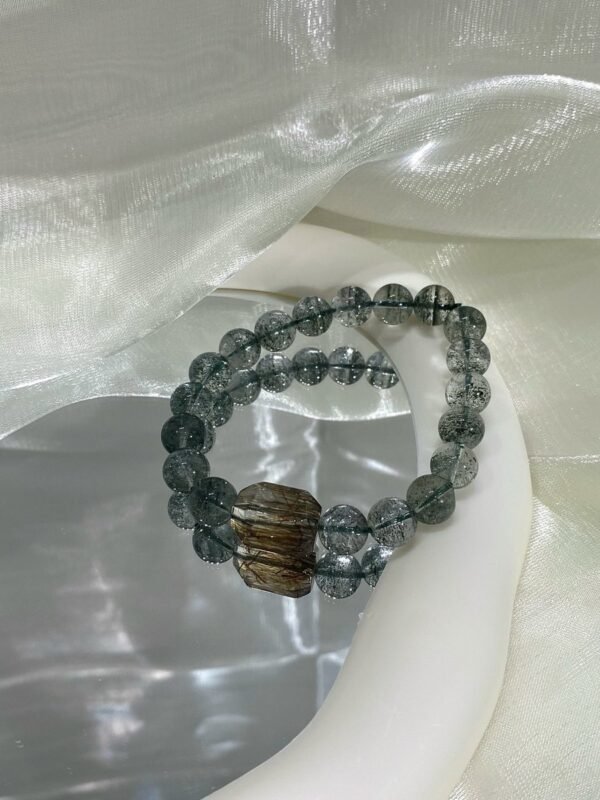 Phantom Quartz Freeform Bracelet NO. 0157