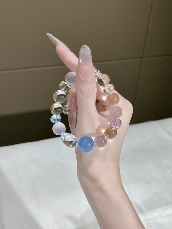 hc-0161-ed5c7aef83241e937e453ca2274fc87b.jpg Aquamarine Bubble Bracelet NO. 0161