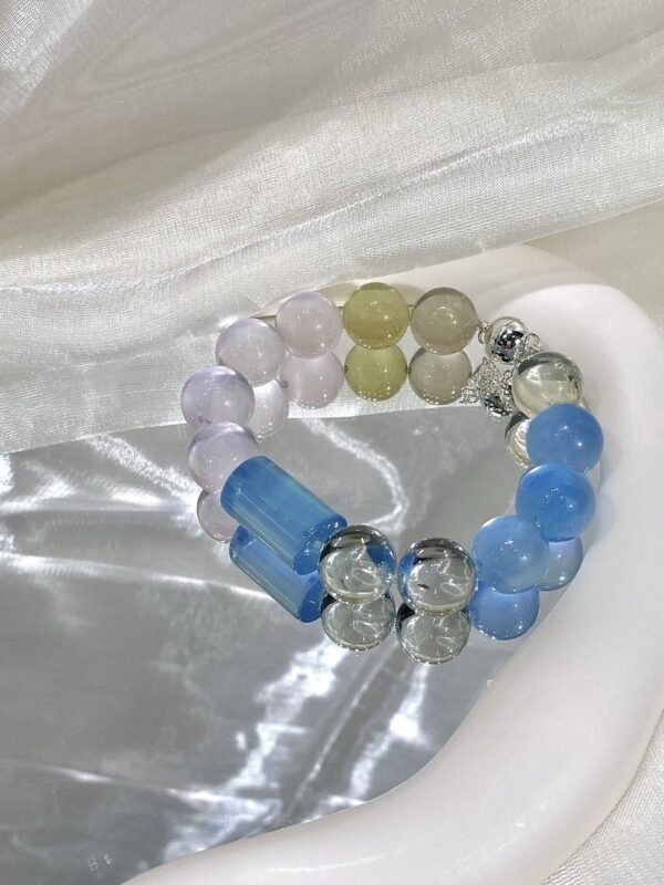 hc-0164-57bffb285fd7d21d9c999e3d12d4a723.jpg Aquamarine Bubble Bracelet NO. 0164