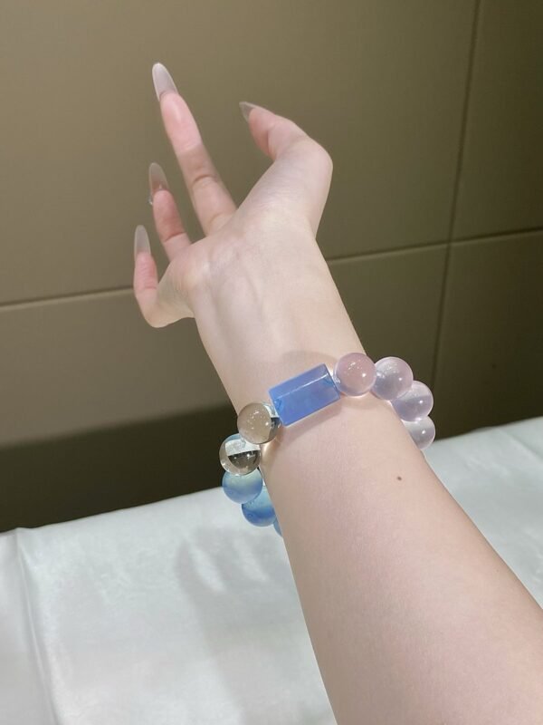 hc-0164-cbe4357af5b517fea74546f6daef3baa.jpg Aquamarine Bubble Bracelet NO. 0164