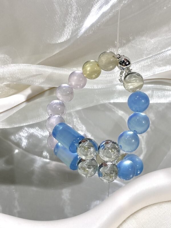 hc-0164-f73848e3478597f6b101c2dab977591c.jpg Aquamarine Bubble Bracelet NO. 0164