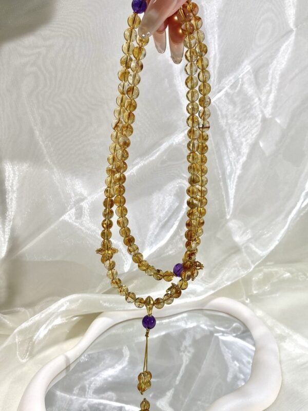 hc-0165-a76b7eb5eb30af01928f309553c6618e.jpg Citrine Mala Bracelet NO. 0165
