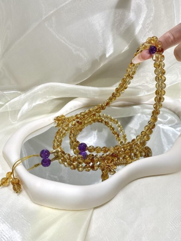 hc-0165-b9c01dd13e2e8ddcdb8cd1a09eb3e205.jpg Citrine Mala Bracelet NO. 0165