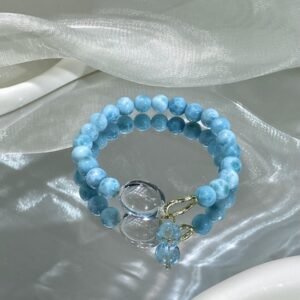 hc-0167-5547f3c000ebe53df8d3dc0684b7a816.jpg Larimar Bubble Bracelet NO. 0167