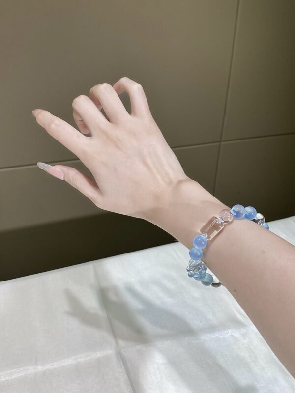 hc-0170-f1f1ad735495bff89cdfb2eaacd08696.jpg Aquamarine Bubble Bracelet NO. 0170