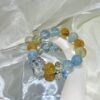 hc-0174-db9d9eed811c7708d94b60c5bff7a776.jpg Aquamarine Sugar-Cube Bracelet NO. 0174