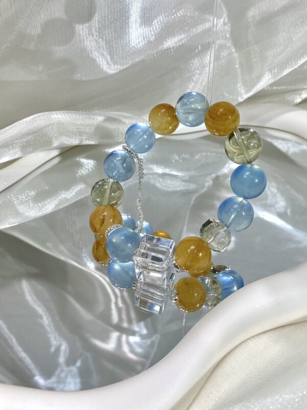 hc-0174-e94c114fe091ca0404be0f7ed8e0070b.jpg Aquamarine Sugar-Cube Bracelet NO. 0174