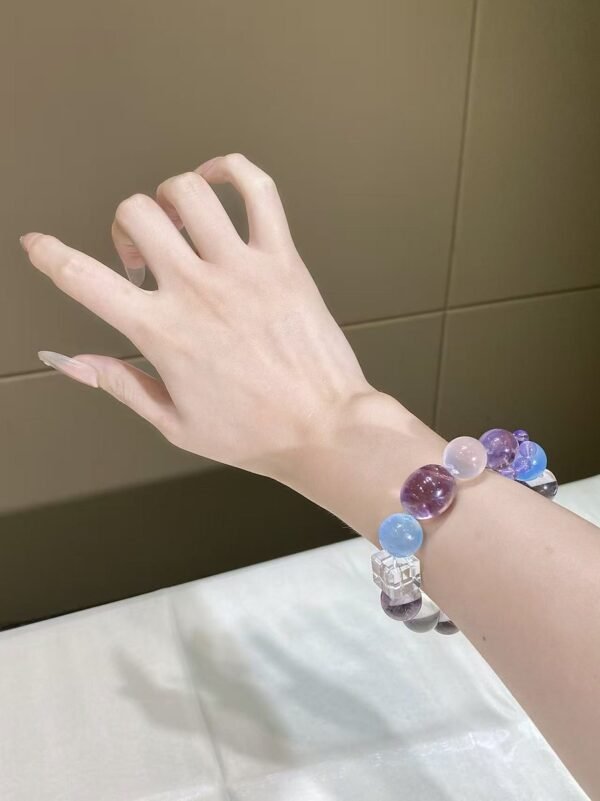 hc-0175-194c06ca460cb57450302c02af788690.jpg Aquamarine Bubble Bracelet NO. 0175