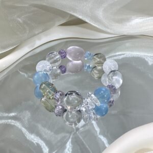 hc-0176-498cade48d4995ab78fe1955179001dc.jpg Clear Quartz Bubble Bracelet NO. 0176
