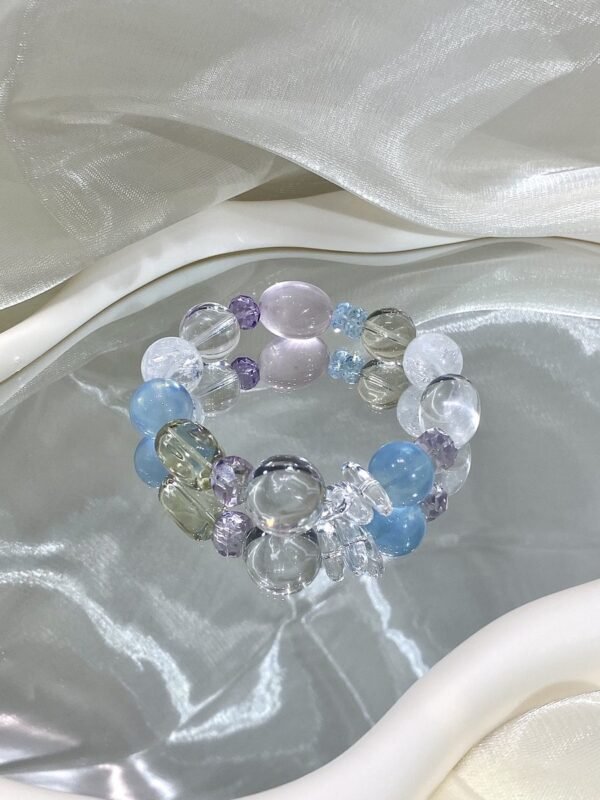 hc-0176-498cade48d4995ab78fe1955179001dc.jpg Clear Quartz Bubble Bracelet NO. 0176