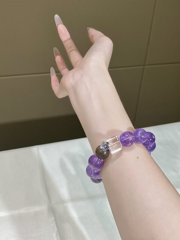 hc-0179-02c6083ce96814fb49caadd259127ea5.jpg Amethyst Sugar-Cube Bracelet NO. 0179