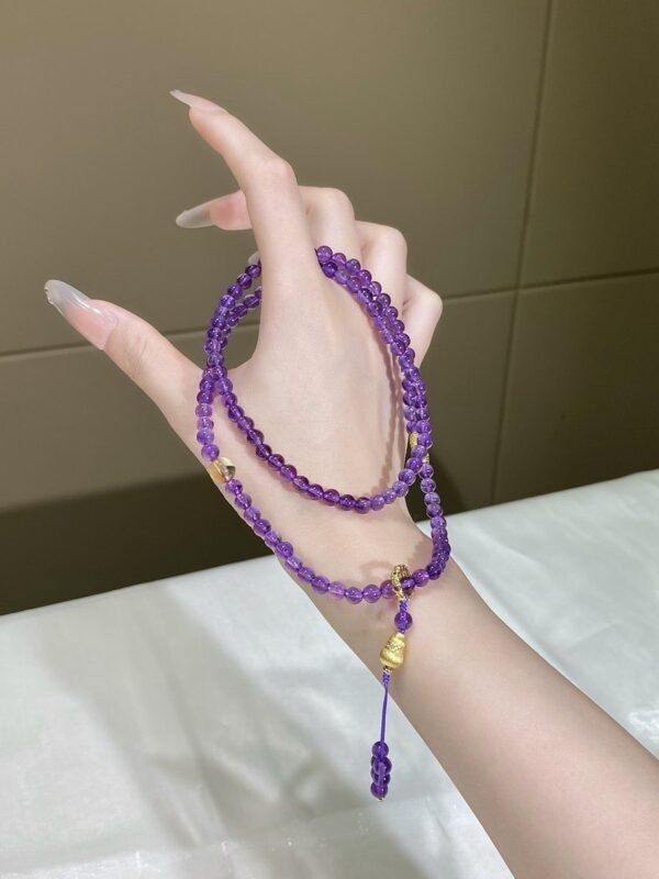 Amethyst Mala Necklace NO. 0181