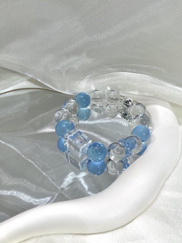 hc-0183-4edd0502aafd3ec7172103eb7b736213.jpg Clear Quartz Bubble Bracelet NO. 0183