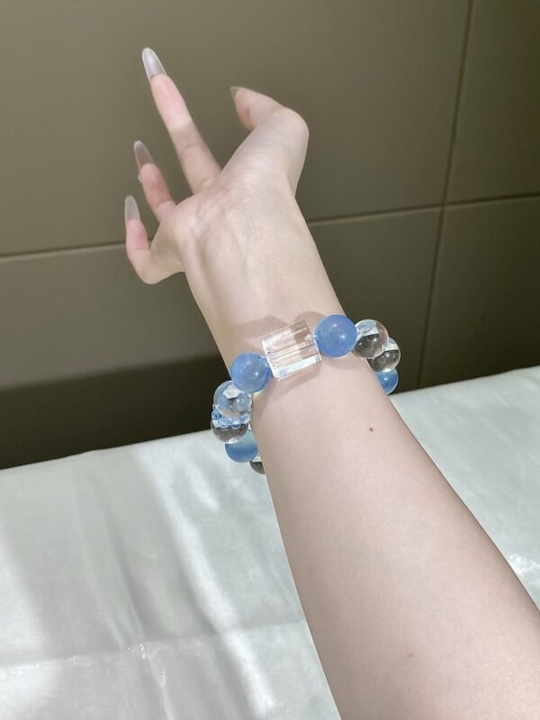 hc-0183-7a2953ba1edc46663f4dcb9cedb0e829.jpg Clear Quartz Bubble Bracelet NO. 0183