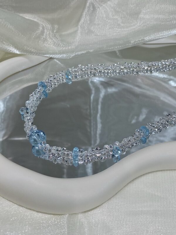 Clear Quartz Teardrop Necklace NO. 0190