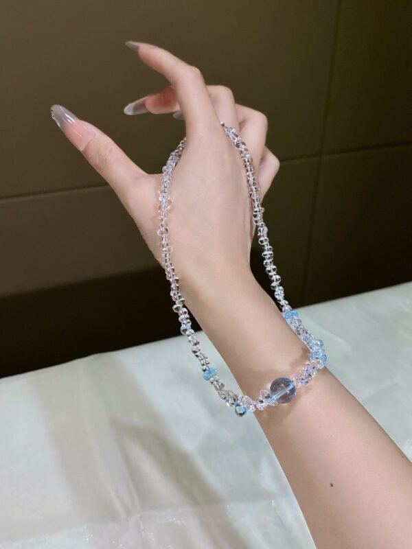 Clear Quartz Teardrop Necklace NO. 0190